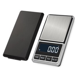 Digital Scale, 0.01 g Unit, 17.6 oz (500 g), Precision Pocket Scale, Digital Scale, Portable Type, Scale, Commercial Use, Professional Use, High Precision Weighing Scale, Lightweight (0.01 g - 500 g)