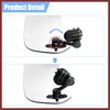 HEROFFIX 28.5cm Motorcycle Windshield Motorcycle Wind Deflector Clear Lens Adjustable