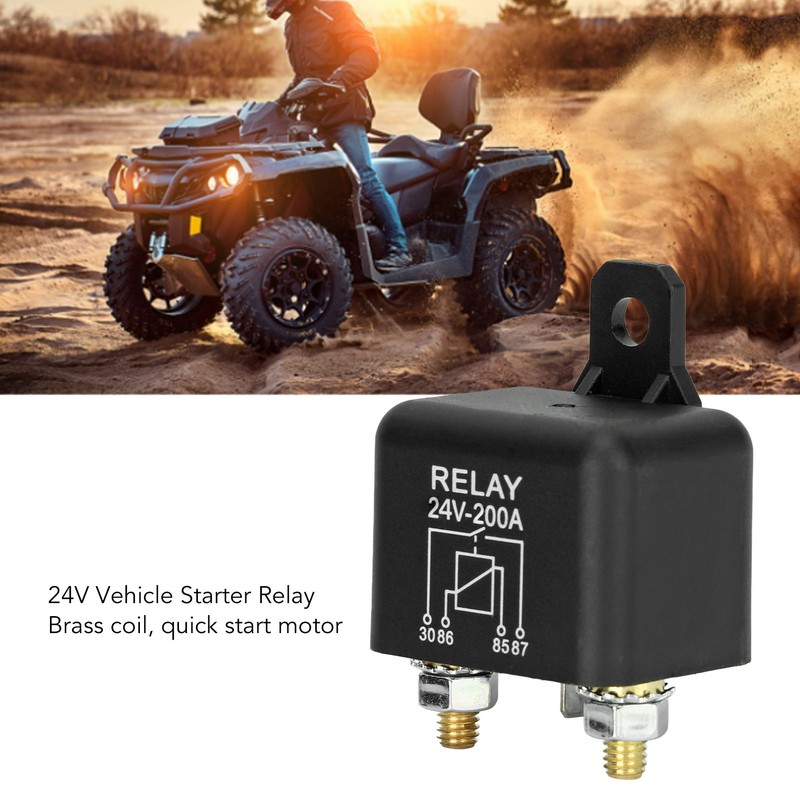 24V 200A Car Start Relay High Current Normally Open Brass