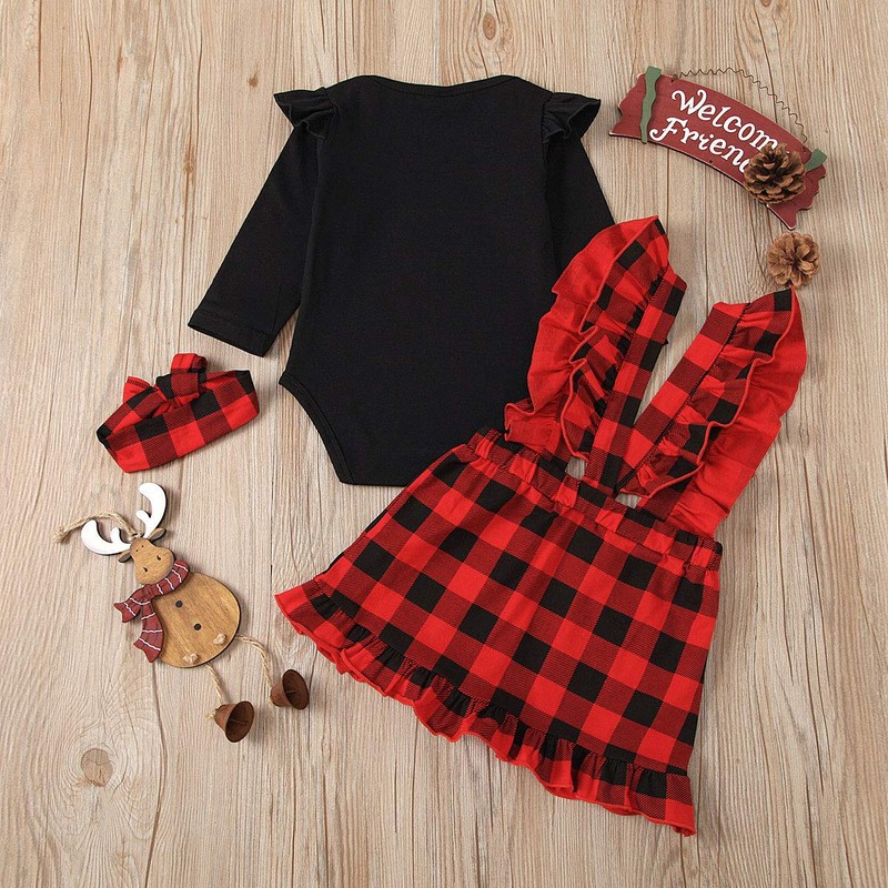 Conjunto de falda de algodón para bebés y niñas, Pelele
