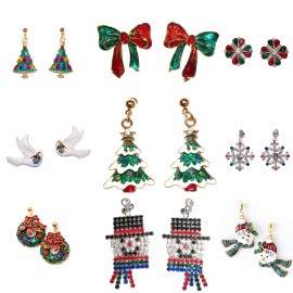 Unbranded Bundle Of 3 pcs Lot Earrings Christmas Gift For Women and Girl Stud Earrings