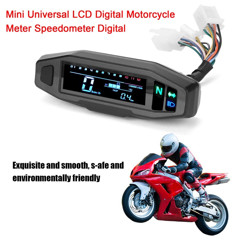 GoolRC Universal Mini Digital Tachometer Motorcycle LCD Digital Tachometer for