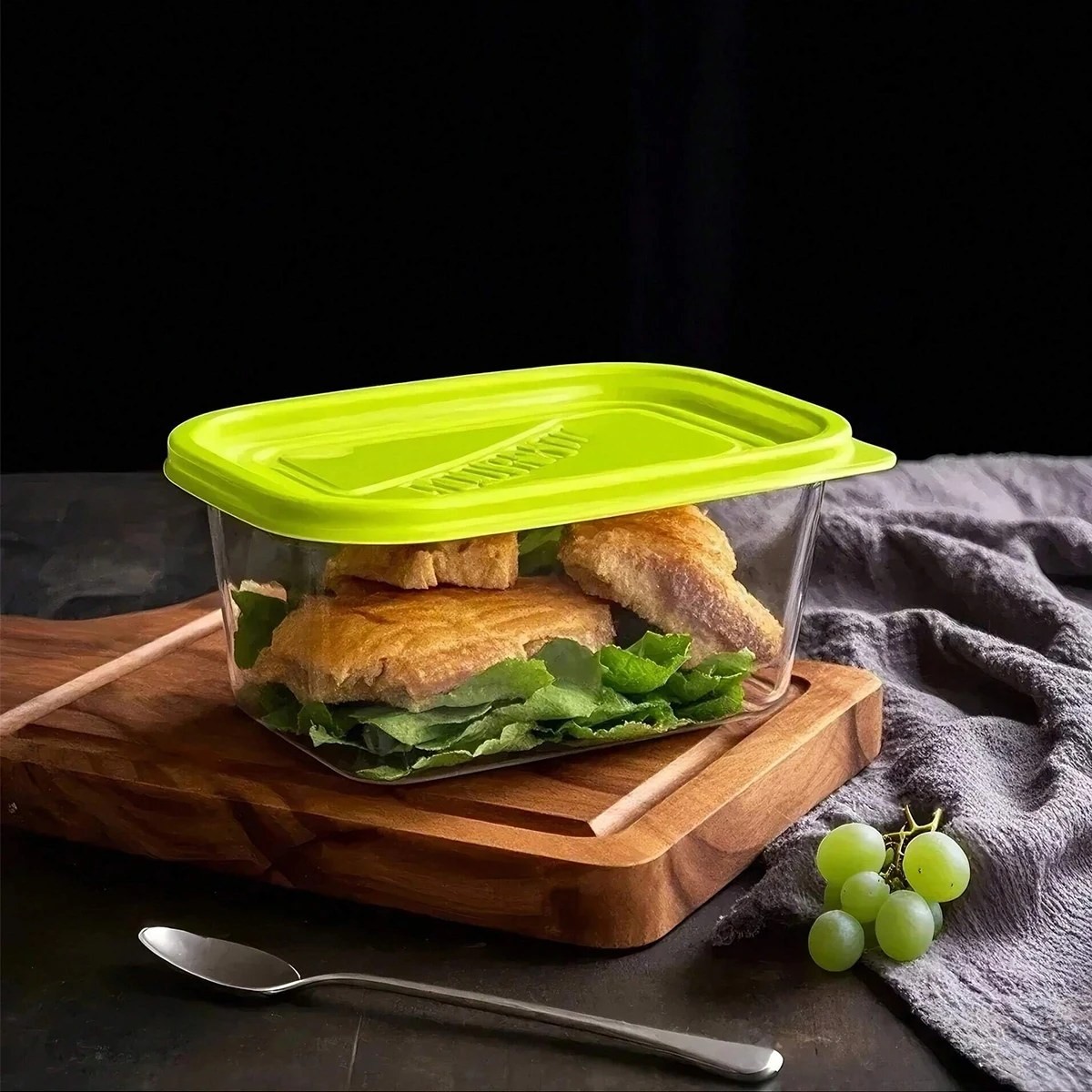 UrbanNest Refrigerator Storage Box – Stackable Transparent Containers with Lids, Kitchen Food Preservation