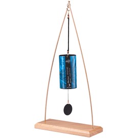 Zaphir Blue Moon Winter Wind Chime with Stand - Teepee Chime Stand Made of Beech Wood - 50 cm Height for Yoga, Children for Relaxation and Meditation
