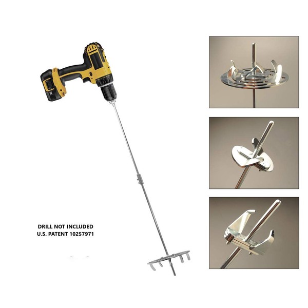 Drill Till, 3 in 1, Smartest Gardening Tools for Weeding,