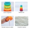 Rotating Stacking Toy for Kids Rainbow Rotating Wheel Toy Fun