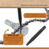 Yuecoom Pocket Chainsaw Chain Breaker Chainsaw Repair Tool Kit Pocket