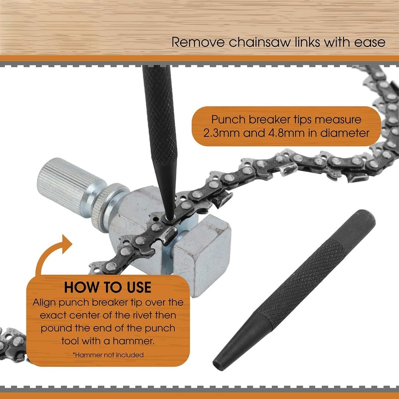 Yuecoom Pocket Chainsaw Chain Breaker Chainsaw Repair Tool Kit Pocket