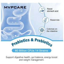 10 Billones De Probioticos Con Cepas - 60 Cpsulas Osito De Gominola Ms Adecuado Para Quienes Tienen El Estmago Y Los Intestinos Dbiles Mvpcare        