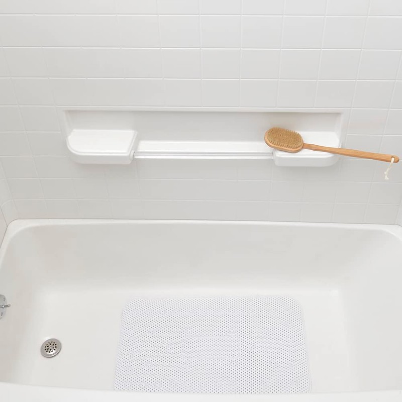 Home Basics Bath Mat, White