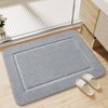 LOCHAS Bathroom Rugs, 24" x 17" Small Bath Rug, Non