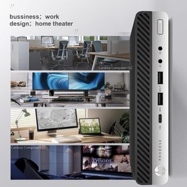 HP EliteDesk 800 G3 Mini Business Desktop Computer, Intel Quad-Core i3-6100 3.2Ghz Performance PC, 8GB DDR4, 256GB SSD, DisplayPort, WiFi & Bluetooth, Windows 11 Professional (Renewed)