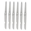 VICASKY 6pcs Stainless Steel Foldable Nail Files for Compact Nail