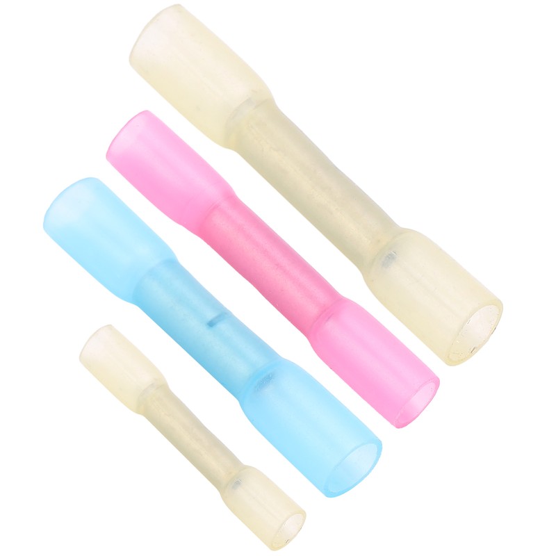 100Pcs Heat Shrink Terminals Butt Connectors Kit Waterproof Electrical Wire