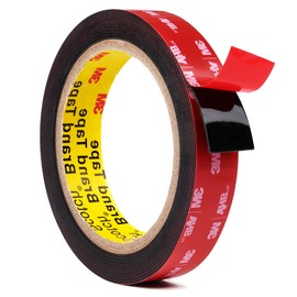 Fanree Double Sided Heavy Duty Tape, 16.5Feet x 0.8inch Waterproof VHB Tape Strong Adhesive Two Side Tape for Car, LED Lights, Home and Office Decor