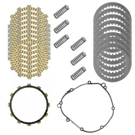 Caltric Clutch Friction Steel Plates and Gasket Kit for Yamaha FZ8 2011 2012 2013
