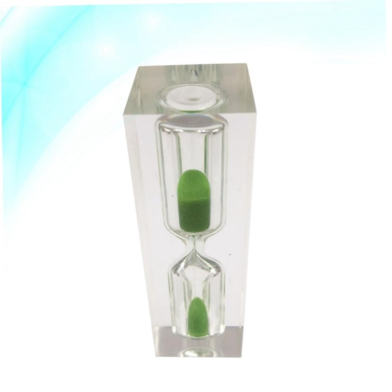 Mobestech Creative Sand Clock Timer Green Sandglass Decoration for Tooth