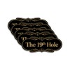Signs ByLITA Designer The 19th Hole Sign (Black Gold) -