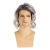 Beweig Short Curly Grey Wigs for Men Natural Looking Heat