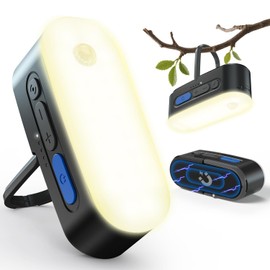 Clemas Portable LED Camping Lantern, Rechargeable Motion Sensor Lights, USB Lightweight Hanging Tent Lights, IPX5 Waterproof Emergency Magnet Light for Indoor Outdoor Power Outages Hiking Hurricane