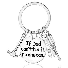 MADHAHEFU Dad Gifts From Son Daughter If Dad Can't Fix It No One Can Keychain For Men Appreciation Gifts For Father (If Dad Cant No One Can)