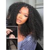 Nadula EasiContour V Part Kinky Curly Wigs Human Hair No