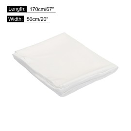 sourcing map White Speaker Mesh Grill Cloth (not cane webbing) Stereo Box Fabric Dustproof Cloth Mesh 50cm x 170cm 20 inches x 67 inches