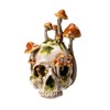 Pacific Giftware Large Skull with Mushrooms, Fungi Skull, Mushrooms Skull