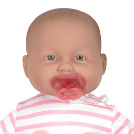 JC Toys ‘Lots to Cuddle Babies’ 20-Inch Pink Soft Body Baby Doll and Accessories Designed by Berenguer, Pink - caucasian