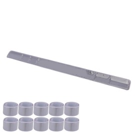 Alomejor Brazalete Reflectante Tiras Reflectoras Brazalete de Bofetada de Acero de Silicona Bandas de Pulsera Pulsera Reflectante Bandas de Bofetada para Ropa Deportes Montar(9 * 9 * 4cm-Plata) Ciclismo