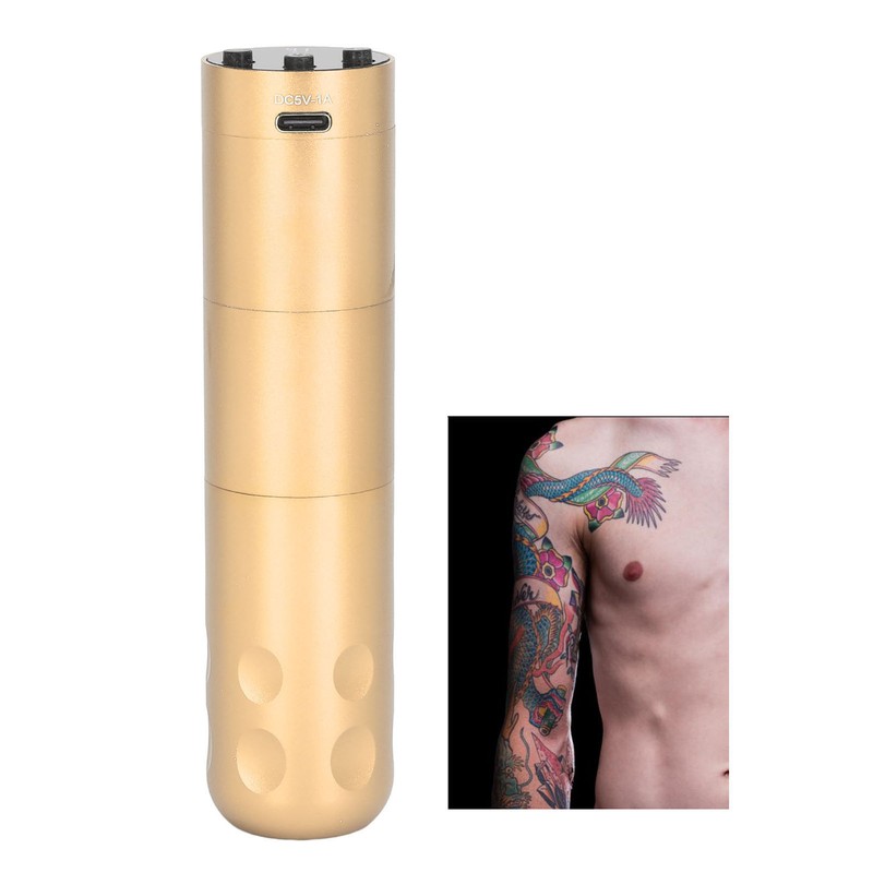 Wireless Tattoo Machine Pen 1300mAh Capacity Liner Shader Rotary Tattoo