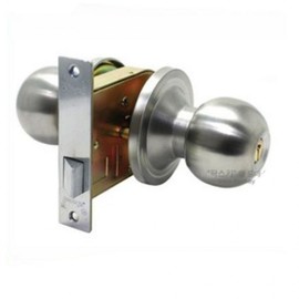 Hotel Style Cylindrical Entrance Door Handle with Key Door Lock