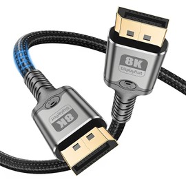 Critin 8K DisplayPort Cable 1.4, 3.3FT DP Cord (VESA Certified, 8K@60Hz, 4K@144Hz), 32.4Gbps High Speed Display Port Cable for Gaming Monitor, HDR/FreeSync/G-Sync, Braided & Gold-Plated (DP to DP)