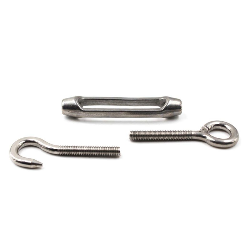 M10 304 Stainless Steel Hook & Eye Heavy Duty Turnbuckle