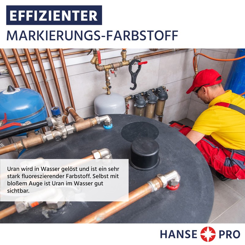 Hanse Pro Uranine, 1 x 100 g, Marking Dye, Leak