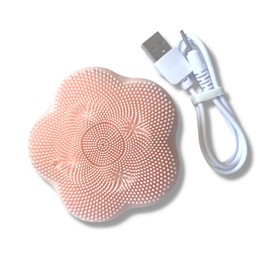Flower Shaped Face and Body Cleaning Tool Exfoliated Dry Skin, Massages and Cleans Clogged Pores - Blush Pink Color