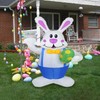 1.9M Easter Inflatable Bunny LED Lights Luminous Holiday Venue Decoration