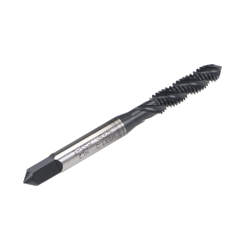 sourcing map M6 x 1.0 Spiral Flute Thread Tap, Metric