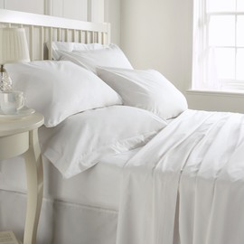 S Green Linens 100% Egyptian Cotton Hotel Quality Duvet Cover Set WHITE SINGLE