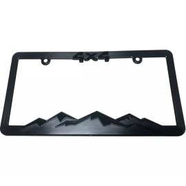 TRD PRO BLACKOUT RAISED LETTER LICENSE PLATE FRAME-4x4-MOUN