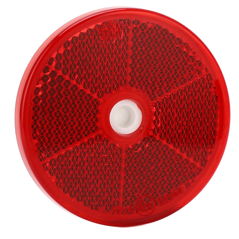 12PCs Round Reflector Red Reflective Sticker Waterproof Signal Warning for
