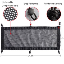 Under Desk Cable Management Net, Screw-in Cord Organizer, 24.5"x9.5"