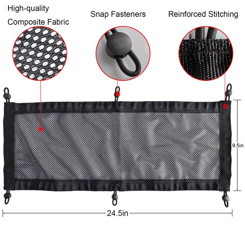 Under Desk Cable Management Net, Screw-in Cord Organizer, 24.5"x9.5"