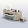 Pontoon Cup Holder, Stainless Steel Double Drink Holder with Side