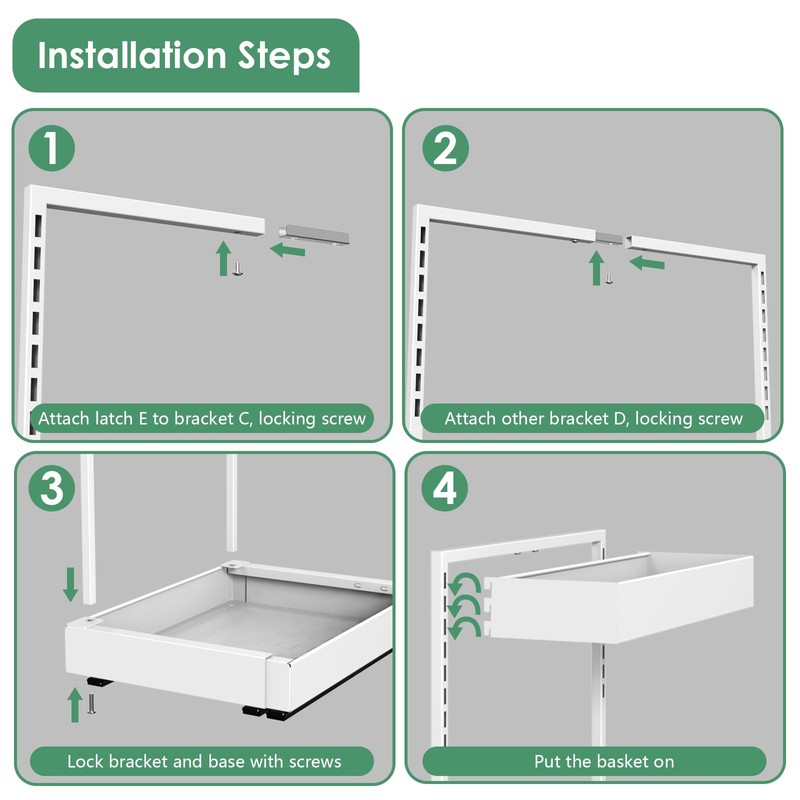 REALINN Expandable Under Sink Organizers and Storage, 2 Tier Under