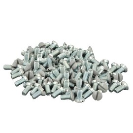 Leviton Replacement Wallplate Screws, Milled Slot Oval Head, 5/16-Inch Long 6-32 Thread, (100-Pack), 87400-PRT, Gray