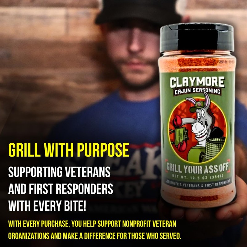 GYAO Claymore Cajun Seasoning – 12.5oz Spicy Blend for Meats