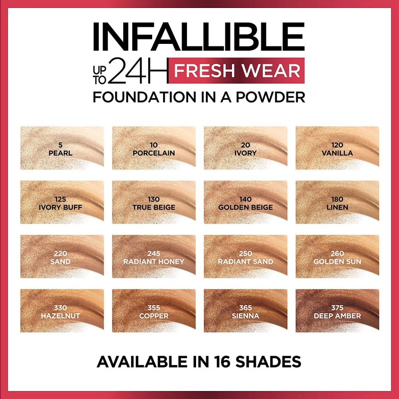Infallible L'Oreal Infallible Fresh Wear Foundation Powder PICK 1