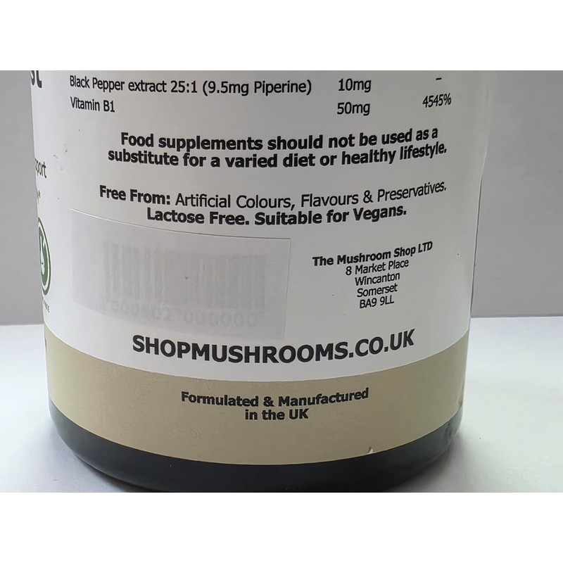 Lion’s Mane Capsules 200mg (10:1 Extract) – 120 Capsules (4