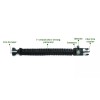 CAMPOUT PARACORD SURVIVAL BRACELET, COMPASS, FLINT, FIRE STARTER, WHISTLE CAMPING